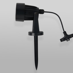 Claude RGB LED Outdoor Solar Garden Spike Light Kit, Black - thumbnail 6