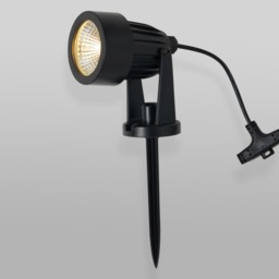 Claude RGB LED Outdoor Solar Garden Spike Light Kit, Black - thumbnail 5