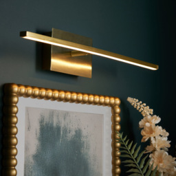 Dougie Rechargeable Picture Wall Light, Brass - thumbnail 3
