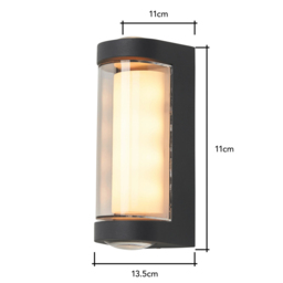 Rory Up and Down LED CCT Outdoor Wall Light, Anthracite - thumbnail 9