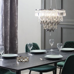 Jennifer Pendant Ceiling Light, Chrome - thumbnail 3