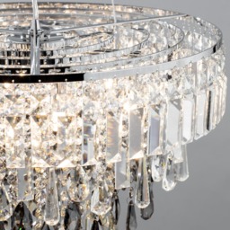 Jennifer Pendant Ceiling Light, Chrome - thumbnail 6