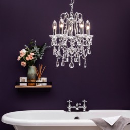 Annalee 5 Light Small Chandelier, Chrome - thumbnail 3
