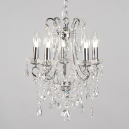 Annalee 5 Light Small Chandelier, Chrome - thumbnail 4