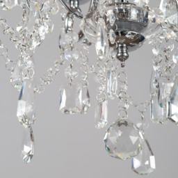 Annalee 5 Light Small Chandelier, Chrome - thumbnail 6