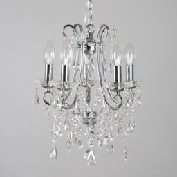Annalee 5 Light Small Chandelier, Chrome - thumbnail 5