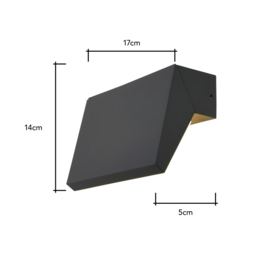 Juno Outdoor LED Up or Down Adjustable Wall Light, Anthracite - thumbnail 7