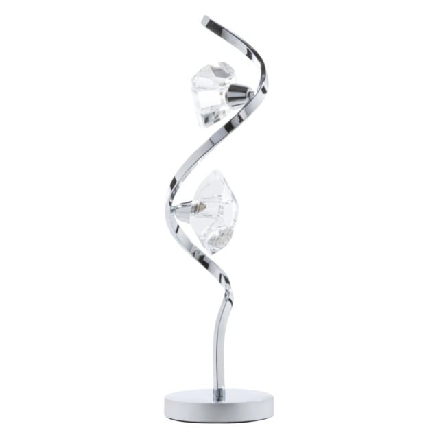 Bella Wavy Table Lamp, Chrome - image 1