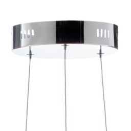 Sola LED Triple Ring Ceiling Pendant, Chrome - thumbnail 5