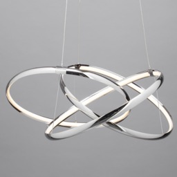 Sola LED Triple Ring Ceiling Pendant, Chrome - thumbnail 6