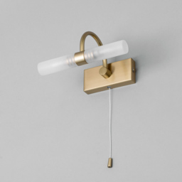 Cygna Bathroom Wall Light, Satin Brass - thumbnail 5
