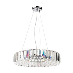 Renee Crystal Pendant, Chrome - thumbnail 8