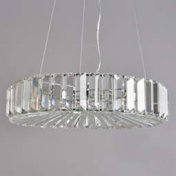 Renee Crystal Pendant, Chrome - thumbnail 5