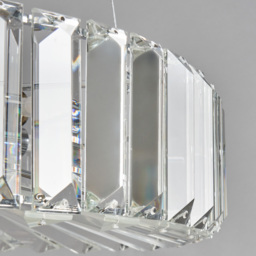Renee Crystal Pendant, Chrome - thumbnail 6