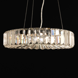 Renee Crystal Pendant, Chrome - thumbnail 7