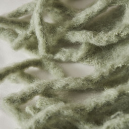 Mohair Tassel Throw, Sage Green - thumbnail 4