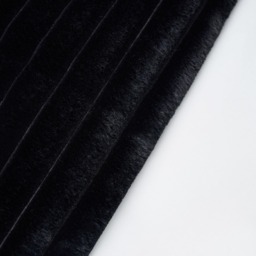 Jumbo Cord Throw with Plain Velvet Backing, Black - thumbnail 5