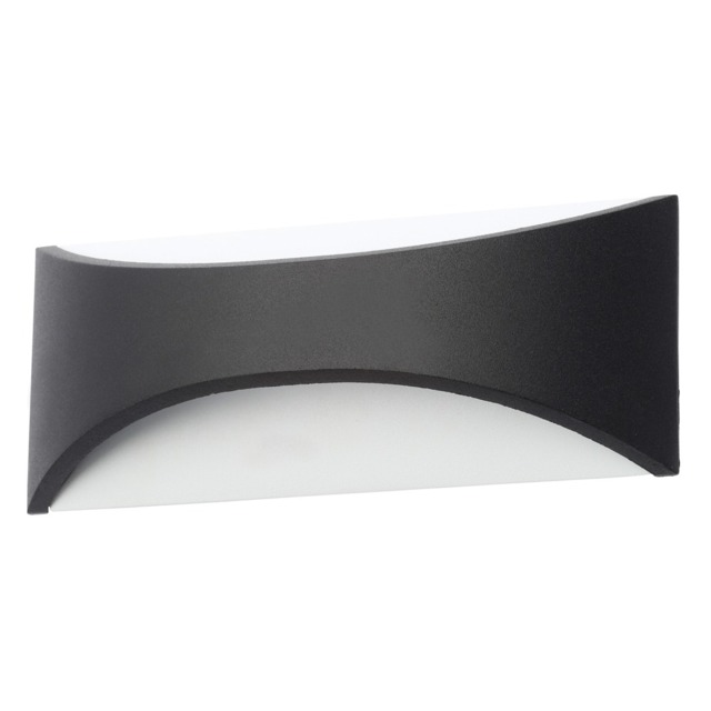 Draco Outdoor LED 12 Watt Wall Light, Black - image 1