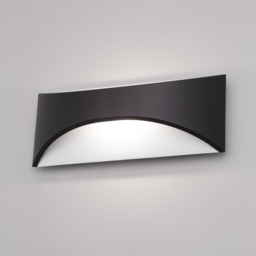 Draco Outdoor LED 12 Watt Wall Light, Black - thumbnail 4