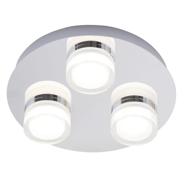 Brooke LED Bathroom Ceiling Spotlight Plate, Chrome - image 1