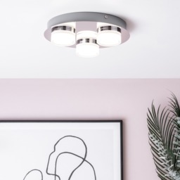 Brooke LED Bathroom Ceiling Spotlight Plate, Chrome - thumbnail 3