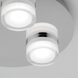 Brooke LED Bathroom Ceiling Spotlight Plate, Chrome - thumbnail 6