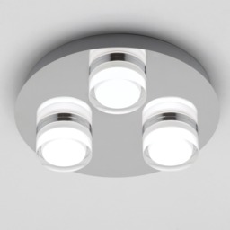 Brooke LED Bathroom Ceiling Spotlight Plate, Chrome - thumbnail 4