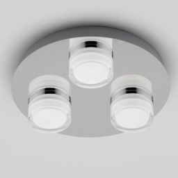 Brooke LED Bathroom Ceiling Spotlight Plate, Chrome - thumbnail 5