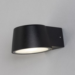 Silas Outdoor LED Wall Light, Black - thumbnail 4