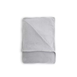 Microfleece Throw, Silver - thumbnail 3