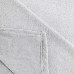 Microfleece Throw, Silver - thumbnail 4