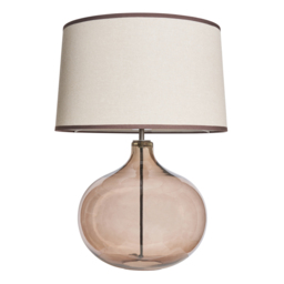 Petrice Large Smoked Brown Glass Table Lamp - thumbnail 8