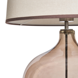 Petrice Large Smoked Brown Glass Table Lamp - thumbnail 9