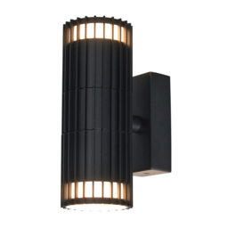 Zeb Outdoor Up and Down Wall Light, Black - thumbnail 1