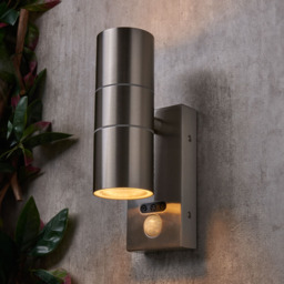 Jared Outdoor Wall Light with PIR Sensor, Stainless Steel - thumbnail 3