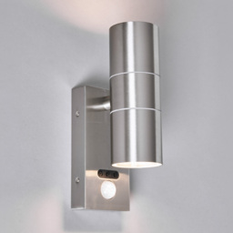 Jared Outdoor Wall Light with PIR Sensor, Stainless Steel - thumbnail 4
