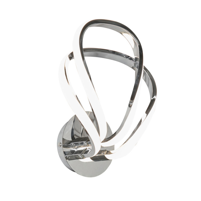 Alvar Overlapped Petals LED Wall Light, Chrome - image 1