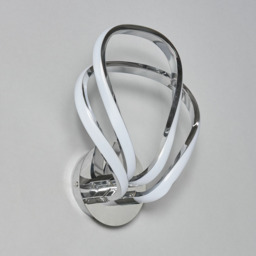 Alvar Overlapped Petals LED Wall Light, Chrome - thumbnail 5