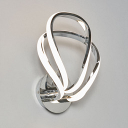 Alvar Overlapped Petals LED Wall Light, Chrome - thumbnail 4