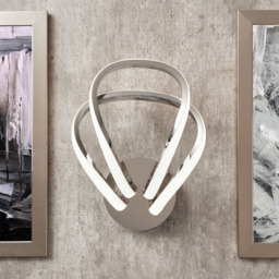 Alvar Overlapped Petals LED Wall Light, Chrome - thumbnail 3