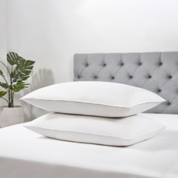 All Natural Duck Feather & Down Pillows, Pair - thumbnail 2