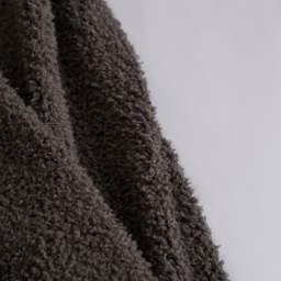 Really Soft Teddy Bear Fleece Throw, Grey - thumbnail 4