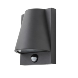 Wilbur Outdoor Wall Light with PIR Sensor, Anthracite - thumbnail 1