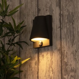 Wilbur Outdoor Wall Light with PIR Sensor, Anthracite - thumbnail 3