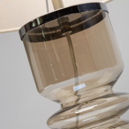 Willow Ribbed Glass Table Lamp, Champagne - thumbnail 6