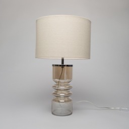 Willow Ribbed Glass Table Lamp, Champagne - thumbnail 5
