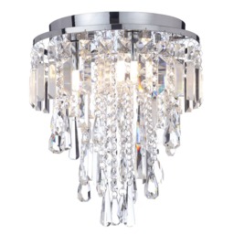 Bresna 3 Light Medium Flush, Chrome - thumbnail 1