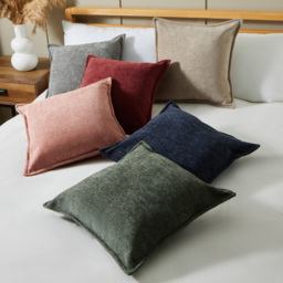 Oxford Chenille Cushion, Green - thumbnail 6