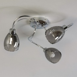 Arya Tangle Bathroom Flush Ceiling Light, Chrome - thumbnail 5
