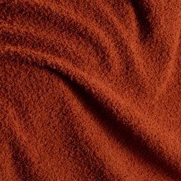 Really Soft Teddy Bear Fleece Throw, Burnt Orange - thumbnail 4